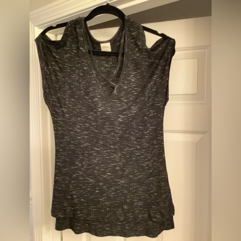 Kaileigh Charcoal Sleeveless Tank Top